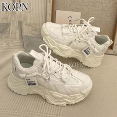 KOPN 아버지 신발 여자 가을 학생 백합 운동화 여자 캐주얼 두꺼운 바닥 신발