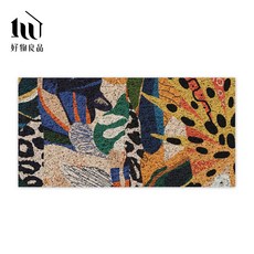 好物良品 森林系列 彩繪叢林 玄關刮泥墊 大尺寸可剪裁 玄關墊/除塵墊/大門墊, 1個