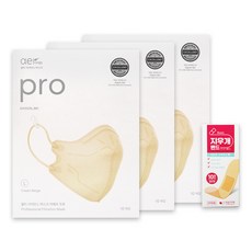 아에르 프로 베이지 대형 10매 x 3박스 방진마스크 컬러마스크 +밴드골드플러스 지우개밴드 10매 멸균밴드, 베이지 대형 10매 x 3박스 +지우개밴드 10매, 1개