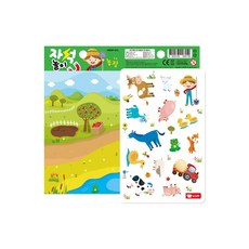 자석교구 자석퍼즐 미니 자석놀이/농장, 14피스, 1개