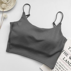 純棉太空棉細肩帶內衣 小可愛 BRA TOP 無鋼圈背心女 胸墊細肩帶背心