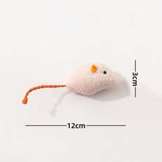 寵物用品廠家 仿真毛絨老鼠玩偶套裝 羽毛老鼠耐抓咬磨牙貓咪玩具, 1個, 7號貓薄荷老鼠:尺寸下滑至詳情頁