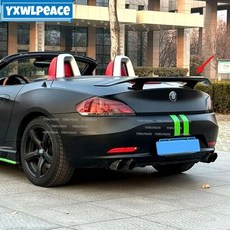 2009-2016 BMW Z4 E89 ABS 유광 블랙 카본 스타일 리어 트렁크 립 스포일러 호환, 카본 룩