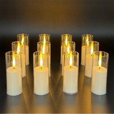 생활홍이 LED 촛불 양초 인테리어 조명 12P 장식품