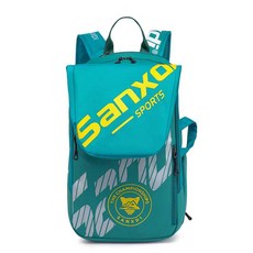 우림 배드민턴백팩 신발 수납 배낭 라켓백 스쿼시 테니스, 1개, 레이크블루 / 신발칸 업그레이드