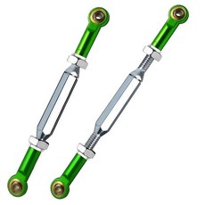 XZSNLYZ 2026 스테인리스 스틸 턴버클 스페이서가 있는 88-108mm 타이 로드 1/10 Traxxas 슬래시 4X4/2WD Rustler 2WD 스탬피드 VX, 다크 그린