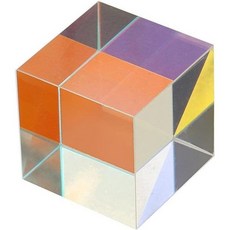 광학 유리 렌즈 12.7mm K9 결함 이색 프리즘 콤바이너 분할기 도구 장식, 광학 유리 렌즈 12.7mm K9 결함 이색 프리즘 콤