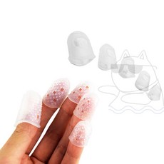 펀코 실리콘 골무 뜨개질 굳은살방지 손가락 엄지 퀼트 가죽공예, S, 1개