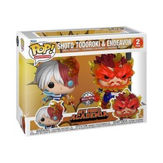 Funko Pop! Animation: My Hero Academia (MHA) - 2팩 엔데버 & 토도로키 수집용 비닐 피규어 선물 아이디어 공식 상품 어린이 및 성인용 장난
