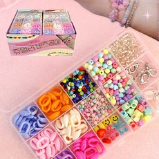 4000 쥬얼리 비즈 공예 재료 팔찌만들기 DIY 키트, 1개