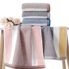 純棉麗晶紗毛巾30x60cm 不掉毛柔軟加厚 家用洗臉巾/面巾 男女兒童適用, 1個, 時光藍,30*60