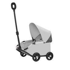 360度伸縮拉桿多功能貓狗推車 買菜車 兒童玩具車 寵物外出推車 輕便摺疊 貓咪狗狗適用, 灰色,L9, 1個