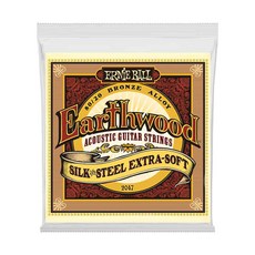 Ernie Ball Earthwood 絲鋼超軟木吉他弦 80/20青銅合金 舒適手感 音準穩定, 1套