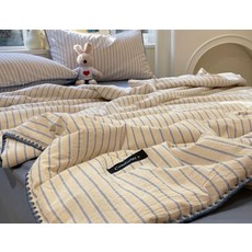 귀월미 순면 여름용 이불 부드러운 촉감 물결 마감 통기성 우수 쾌적한 침구