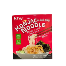 khy 蒟蒻麻辣麵 低卡植物性麵條 開袋即食, 175克(6.17oz), 1個