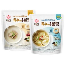 CJ 백설 멸치디포리 육수에는 1분링 132g+사골 육수에는 1분링 132g 132g 1세트