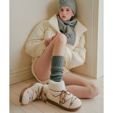 마크모크 IBY183 BGA085 MAC MOC Chicky 치키 털 구슬 스트링 방한 부츠_3color