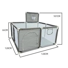 두꺼운 강철 파이프가있는 놀이터 Corralito 놀이 공원 활동 울타리 공 상자 게임, China Mainland, lightgray S