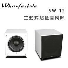 英國 Wharfedale SW-12 主動式超低音喇叭，家庭劇院重低音，震撼音效，品味家居, 白色