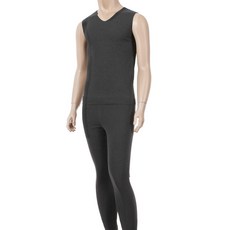 엘라운지 노라인 남성 기모 나시 레깅스 세트