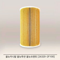 대한에코 오일필터 26320-2F100 263202F100 올뉴카니발 올뉴쏘렌토 싼타페DM 올뉴투싼, 1개