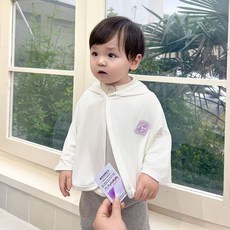 寶寶防曬斗篷(白色)80cm內