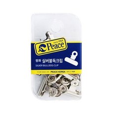 평화 no.2 실버 불독크립 집게 사무용 클립 서류 행거, 1개, 상세페이지참조