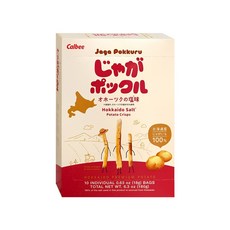 Calbee Jaga Pokkuru 北海道鹽味薯條脆片 18gx10包, 18g, 10個