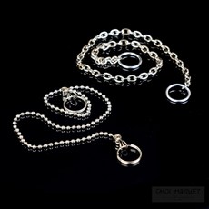 초이마켓 체인줄 링 은사슬체인, 체인형(은색줄), 1개