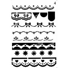 ST-B50-0058 造型版 蝶古巴特 DIY 簍空模板 塗鴉 繪畫, 1個, B50-0058