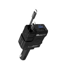 Gograb x Tancotx 고그랩 릴타입 차량용 고속충전기 4in1 66W 2가지컬러, 블랙