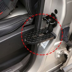 차량 심플 계단에 문고리 설치 지붕 세차 보조 발판 용품 도어 스텝 카도어 스탭 루프 (Araium), 차량용 2in1도어스텝