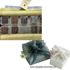 양갱 10구 선물세트 고급 수제 팥 밤 도라지 흑임자 양갱 어르신 간식 상견례선물 답례품 보자기포장, 분홍보자기+노리개, 220g, 1세트