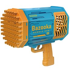 Bazooka 69孔電動泡泡槍, 藍金色, 1個