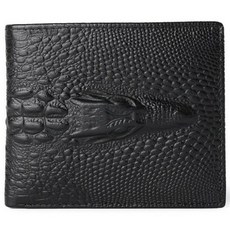 레투스토 LETUSTO 악어문양 반지갑 (악어머리문양 소 가죽)