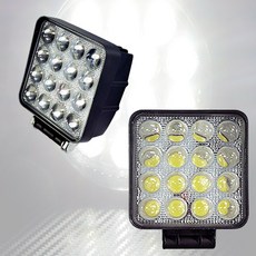 LED 써치라이트 수중해루질랜턴 선박 차량용 작업등 방수 사각형화이트 862C, 1개