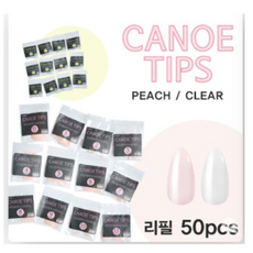 다이아미 카누 네일팁 리필 50p, 1개, 피치 10호