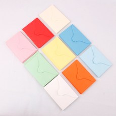 아이엠 명함봉투 10매입 10cm x 7cm 미니케이스 사진 카드 쿠폰 스튜디오 증명사진 보증서, 빨강색