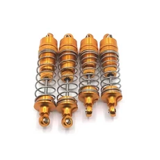 WLtoys용 모든 금속 충격 흡수 장치 댐퍼 4개 104001 1/10 RC 자동차 업그레이드 부품 액세서리, 05 노란색