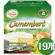 까망베르치즈, 19개, 125g