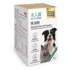木入森 Omega-3 EPA DHA 專利包覆技術 低腥味 貓狗適用, 1個, 魚油粉【體驗組 1.25gx3包】, 1.25g, 皮膚舒緩敏感、心血管保健、眼睛明亮、關節潤滑、腎臟保護、神經穩定、體質調節