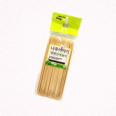 꼬치 다용도 캠핑용 나무 산적꼬치 10cm, 1개