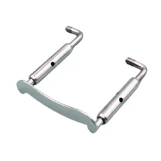 10pcs 골드/실버 비올라 턱받침 금속 클램프 브래킷 나사 비올라 액세서리 하드웨어, 02 silver