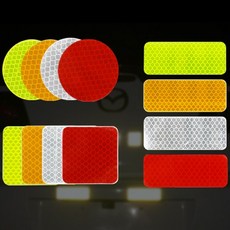 반사 스티커 차량스티커, 정사각형 레드