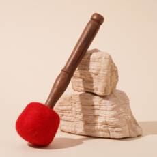 [예찬] 7차크라 프리미엄 싱잉볼 전용 해머스틱, 1개, 브라운