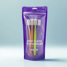 쿤달 칫솔 딥 클린 플러스 이중미세모 칫솔 부드러운모
