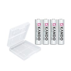 Kamera Kando 4號低自放充電電池 (4入) 鎳氫充電電池 AAA 4號充電電池, 1個