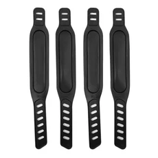 A69P-2 쌍 운동 자전거 페달 스트랩 고정 사이클 홈 또는 체육관을위한 확대, 01 Black, 01 Black
