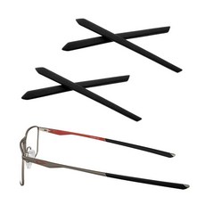 TenDye 오클리 소켓 5.0 OX3217/소켓 5.5 OX3218 140mm 안경 프레임 블랙 세트 교체용 고무 키트 이어삭스 노즈 패드 70048
