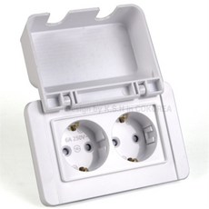 콘센트 커버 가로형 2구 감전 집 가정용